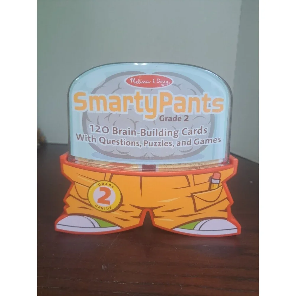 Melissa & Doug Smarty Pants Grade 2 120 Brain Building Cards W/ Questions...